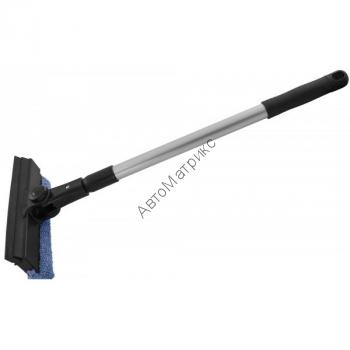 Zeus ZB041 Щетка поворотная со сгоном и спонжем из микрофибры (50-80 см) Предназначена для мытья любых поверхностей и удаления влаги со стекол и полированных поверхностей автомобиля, 50-80 см.