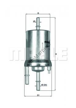 Фильтр топливный KNECHT (MAHLE) KL 156/1  Фильтр топливный KNECHT (MAHLE) KL 156/1 AUDI /VW 