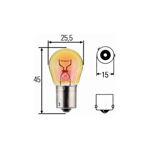HELLA 8GA006841801 Magic Light Лампочки 2шт. PY21W 12V 21W  (серебристый дизайн). HELLA 8GA006841801 Magic Light Лампочки 2шт. PY21W 12V 21W (серебристый дизайн).