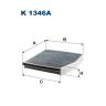Фильтр салонный Filtron K1346A (LAK879) угольный