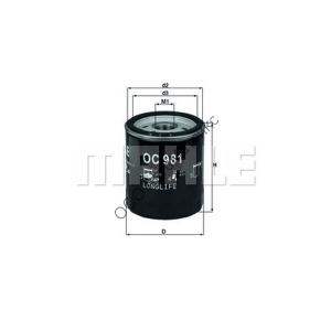 Фильтр масляный KNECHT (MAHLE) OC981 Фильтр маслянный KNECHT (MAHLE) OC981