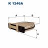 Фильтр салонный Filtron K1246A (LAK413) угольный