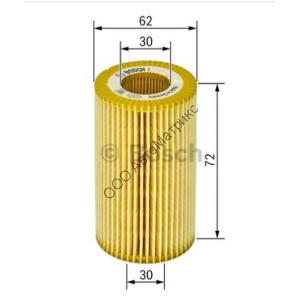 Фильтр масляный BOSCH 1457429257 (OX203D) Фильтр масляный (вставка) FORD Mondeo-III 1.8/2.0 Duratec-HE ~10/02; MAZDA 6 1.8/2.0