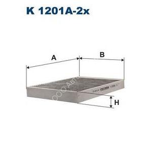 Фильтр салонный Filtron K1201A-2X (LAK292/S) угольный, 2 шт. Mercedes CL (C216), S (W221) с активированным углём [к-кт 2 шт.]