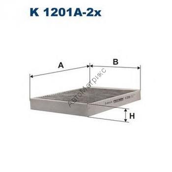 Фильтр салонный Filtron K1201A-2X (LAK292/S) угольный, 2 шт. Mercedes CL (C216), S (W221) с активированным углём [к-кт 2 шт.]