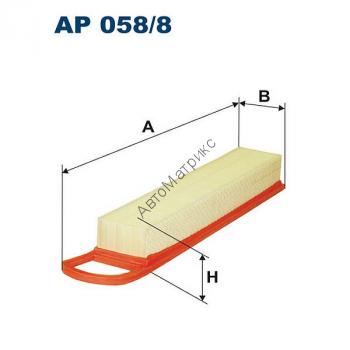 Фильтр воздушный FILTRON AP 058/8 (LX1969 ) Воздушный фильтр для CITROEN C4/PEUGEOT 308 1.6L 16V 2008=>