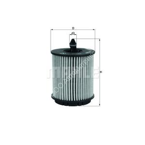 Фильтр масляный KNECHT (MAHLE) OX258D Фильтр маслянный KNECHT (MAHLE) OX 258D