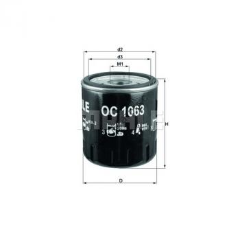 Фильтр масляный KNECHT (MAHLE) OC466 заменен на OC1063 Фильтр маслянный KNECHT (MAHLE) OC 466 заменен на OC1063