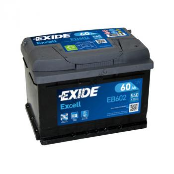 Аккумулятор автомобильный Exide EB602 12V 60Ah 540A, обратной полярности, 242x175x175 Аккумулятор автомобильный Exide EB602 12V 60Ah 540A, обратной полярности, 242x175x175
