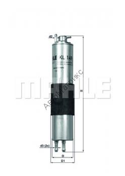Фильтр топливный KNECHT (MAHLE) KL 149 Фильтр топливный KNECHT (MAHLE) KL 149          13 32 1 439 407
BMW 3-серии E46