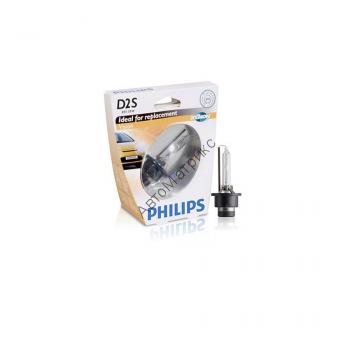 PHILIPS Xenon Vision D2S  ксеноновая лампа 85V-35W (P32d-2) 1 шт. BOX Ксеноновая лампа "Philips" стандарта D2S, цветовой температурой 4600 К.
В блистерной упаковке.