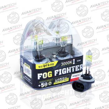 Лампа высокотемпературная Avantech FOG FIGHTER H27/2 12V 27W (50W) 3000K (ярко-желтый свет) - 2 шт Лампа высокотемпературная Avantech FOG FIGHTER, комплект 2 шт.
Цоколь: H27/2  Напряжение: 12V Мощность: 27W, светит: 50W
Цветовая температура: 3000K Сделано в Корее 