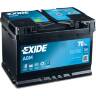 Аккумулятор EXIDE EK700 MICRO-HYBRID AGM 12V 70AH 760A ETN 0(R+) B13 278x175x190мм   
