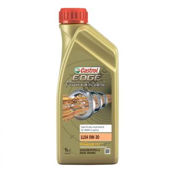 Синтетическое масло CASTROL EDGE Professional LL04 0W-30 1L CASTROL EDGE Professional BMW LL04 0W-30 – полностью синтетическое моторное масло разработанное совместно с BMW специально для дизельных двигателей последнего поколения с турбонаддувом и без него. Разработка Castrol “Clean Performance Technology TM” и синтетическая основа масла продлевают срок службы систем очистки отработавших газов и сокращают количество выбросов вредных веществ в окружающую среду. CASTROL EDGE Professional BMW LL04 0W-30 способствует сохранению мощностных характеристик двигателя в интервале межсервисного обслуживания. Этот продукт создан специально для Вас на основе самых высоких современных достижений в области смазочных материалов.