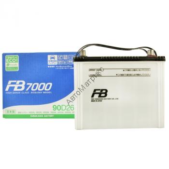 Аккумулятор FB &quot; FB7000&quot; 90D26L 73 A/ч 650A, обратной полярности, 260x170x200 Модель аккумулятора FB 7000 обладает повышенными пусковыми характеристиками. Разработан для запуска двигателя при низких температурах с помощью компьютерного моделирования оптимальных электро-химических свойств аккумулятора. Аккумулятор имеет более долгий срок службы. У модели аккумулятора FB 7000 жизненный цикл длиннее в 1.6 раза по сравнению с предыдущими типами батарей, благодаря новому свинцово-кальциевому сплаву пластин. FB 7000 имеет отличные характеристики и не требуют обслуживания за счет новых пластин из кальциевого сплава. FB 7000 абсолютно безопасен. Пробки аккумулятора FB 7000 изготовлены по новой технологии, которая предотвращает взрыв аккумулятора.