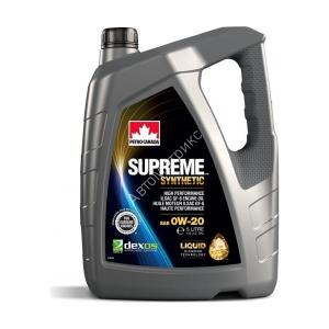 Petro-Canada Supreme Synthetic SAE 0W-20 Синтетическое моторное масло 5 л. PC моторное масло для бензиновых двигателей SUPREME SYNTHETIC 0W-20 5 л. MOSYN02C20