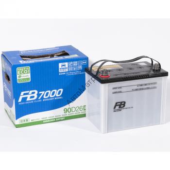 Аккумулятор FB &quot; FB7000&quot; 90D26R 73 A/ч 650A, прямой полярности, 260x170x200 Модель аккумулятора FB 7000 обладает повышенными пусковыми характеристиками. Разработан для запуска двигателя при низких температурах с помощью компьютерного моделирования оптимальных электро-химических свойств аккумулятора. Аккумулятор имеет более долгий срок службы. У модели аккумулятора FB 7000 жизненный цикл длиннее в 1.6 раза по сравнению с предыдущими типами батарей, благодаря новому свинцово-кальциевому сплаву пластин. FB 7000 имеет отличные характеристики и не требуют обслуживания за счет новых пластин из кальциевого сплава. FB 7000 абсолютно безопасен. Пробки аккумулятора FB 7000 изготовлены по новой технологии, которая предотвращает взрыв аккумулятора.
