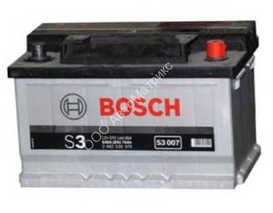 Аккумулятор автомобильный BOSCH S3007, 12V 70Ah 640A, обратной полярности, 278x175x175 Аккумулятор автомобильный BOSCH S3 007, 12V 70Ah 640A, обратной полярности, 278x175x175