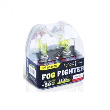 Avantech  FOG FIGHTER AB3009 Лампа высокотемпературная H9 12V 65W (110W) 3000K (ярко-желтый свет) - 2 шт. Лампа высокотемпературная Avantech FOG FIGHTER, комплект 2 шт.
Цоколь: H9  Напряжение: 12V Мощность: 65W, светит: 110W
Цветовая температура: 3000K Сделано в Корее 