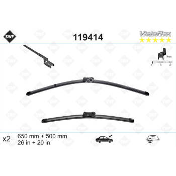 Стеклоочистители SWF VisioFlex 119418 Стеклоочистители SWF VisioFlex 119418
