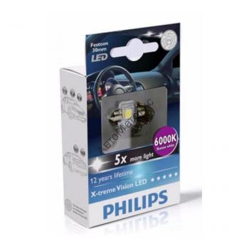 PHILIPS 12941 6000K Лампа светодиодная Fest 12V- 1W (SV8,5-30/11) LED 1 шт. Philips 12940 Лампа светодиодная Fest T14 12V- 1W (SV8,5-30/11) X-treme Vision LED 6000K 1шт.
LED-технология используется повсюду... в том числе в вашем автомобилеPhilips представляет новую линейку LED-ламп для сигнального освещения и салона автомобиля. Эти усовершенствованные лампы гарантируют водителям все преимущества LED-освещения плюс избавление от хлопот!Термостойкость• Повышенная устойчивость к перепаду температурПростое подключение• Подходит для большинства автомобилейМаксимальная отдача• Почти в 2 раза больше света, чем от галогенной лампы• Цветовая температура 6000 К