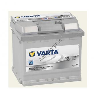 Аккумулятор автомобильный VARTA C30 Silver dynamic 12V 54Ah 530A, обратной пролярности,  207x175x19 Аккумулятор автомобильный C30 Silver dynamic 12V 54Ah 530A 207x175x190, обратной пролярности
554 400 053 C30
554400053
