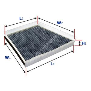 Sakura CAC-1114 Салонный фильтр угольный (LAK131) 