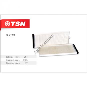 TSN 9.7.13 Фильтр салонный (LA195/S), (комплект 2шт) HYUNDAI ACCENT II, GETZ
Комплект: 2 шт.