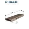 Фильтр салонный Filtron K1162A-2X (LAK239/S) угольный, 2 шт.