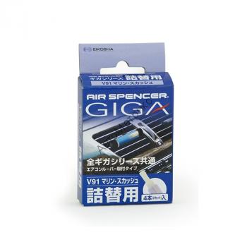 EIKOSHA запасной элемент для ароматизатора на дефлектор Giga V91 - MARINE SQUASH Сменный элемент для ароматизатора GIGA REFILL. (4 шт.)
