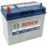 Аккумулятор автомобильный BOSCH S4022, Азия 12V 45Ah 330A, прямой полярности, тонкие клеммы, 238x129x227