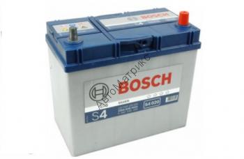 Аккумулятор автомобильный BOSCH S4020, Азия 12V 45Ah 330A, обратной полярности, тонкие клеммы,  238x129x227 Аккумулятор автомобильный BOSCH S4 020, Азия 12V 45Ah 330A, обратной полярности, тонкие клеммы,  238x129x227