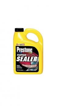 Preston Супер герметик системы охлаждения (жидкий) 428мл. Preston Super Radiator Sealer 428мл. Super Radiator Sealer был разработан для устранения больших течей, при этом частицы входящие в его состав непрепятствуют прохождению охлаждающей жидкости через радиатор и печку. Комбинированный состав натуральных и синтетических компонентов позволяет герметизировать течи до 0,4мм. X 12,7мм. Это возможно благодаря входящим в состав частицам Кевлар.Средство безопасно для всех деталей системы охлаждения любого типа и может применяться в качестве превентивноймеры во время замены ОЖ.