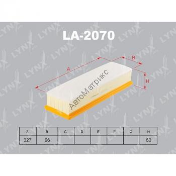 LYNX LA-2070 Фильтр возд. LADA LARGUS 1.6 8V 12&gt;, RENAULT LOGAN 1.4 04&gt;, SANDERO 1.4 08&gt; Фильтр воздушный LuxoilПрименение: ВАЗ 2101-2109 (карбюратор)
