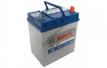 Аккумулятор автомобильный BOSCH S4018, Азия 12V 40Ah 330A, обратной полярности, тонкие клеммы, 187x127x227 Аккумулятор BOSCH S4 40 а/ч, Азия, обратной полярности (тонкие клеммы)
АКБ S4 018 SILVER 12V 40Ah 330A
 187x127x227 /-+/ (Длина x Ширина x Высота)
0092S40180