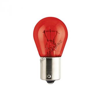 PHILIPS 12088CP Лампа цокольная PR21W 12V 21W (BAW15s) КРАСНАЯ PHILIPS 12088CP Лампочка стоп сигнала красная цокольная PR21W 12V-21W (BAW15s)