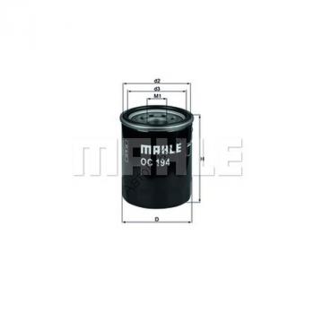 Фильтр масляный KNECHT (MAHLE) OC194 HYUNDAI/KIA/MAZDA/MITSUBISHI/SUBARU/SUZUKI