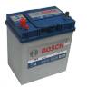 Аккумулятор автомобильный BOSCH S4019, Азия 12V 40Ah 330A, прямой полярности, тонкие клеммы, 187x127x227