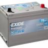 Аккумулятор автомобильный Exide Premium EA754 12V 75Ah 630A, обратной полярности, 260x175x220