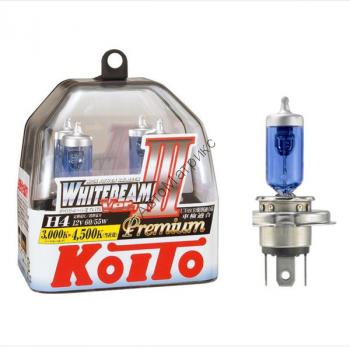 Koito P0744W Whitebeam Premium (4500K) H4 12V 60/55W лампы галогенные 2 шт. Koito H4 Whitebeam Premium (4500K) 12V 60/55W
Цоколь: H4
Напряжение: 12V
Мощность: 60/55W, 
Цветовая температура: 4500K
Сделано в Япония