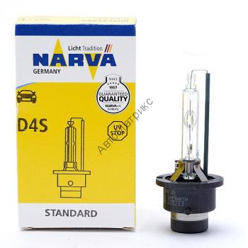 Ксеноновая лампа 840423000 Narva D4S 4300K 42V-35W P32d-5 (1шт) Лампа ксеноновая, газоразрядная, предназначена для установки в
автомобили оснащенные штатным ксеноном в ближний/дальний свет оптики автомобиля. Является аналогом ламп Osram.