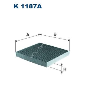 Фильтр салонный Filtron K1187A  ACURA RDX, Honda Accord VIII (03-), Accord IX (08-), Civic VIII, Civic IX, CR-V III, CRV IV, Legend