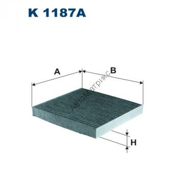 Фильтр салонный Filtron K1187A  ACURA RDX, Honda Accord VIII (03-), Accord IX (08-), Civic VIII, Civic IX, CR-V III, CRV IV, Legend