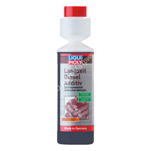 Liqui Moly Langzeit Diesel Additiv 2355 Долговременная дизельная присадка 250 мл. Добавлять в топливо при каждой заправке из расчета 10 мл из дозирующей головки на для 10 литров дизтоплива. Смешивание с топливом происходит самостоятельно.