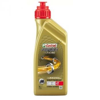Castrol Power 1 Racing 4T 5W-40 четырёхтактное синтетическое масло 1 л. МАКСИМАЛЬНАЯ ЭФФЕКТИВНОСТЬ РАБОТЫ ДВИГАТЕЛЯ ДЛЯ ЭКСТРЕМАЛЬНОГО ВОЖДЕНИЯ