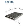 Фильтр салонный Filtron K1014A (LAK75) угольный