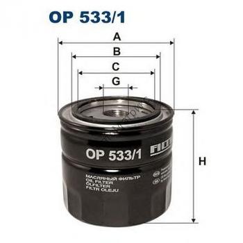 Фильтр масляный FILTRON OP 533/1 (PH2, OC288) Фильтр масл.FORD FOCUS C-MAX,MONDEO 1.8-2.0L 2000=>/MAZDA 3,5,6 2002=>