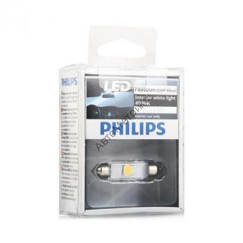 PHILIPS 12945 4000K Лампа светодиодная Fest C5W 12V- 1W (SV8,5-43/11) LED 1 шт. 