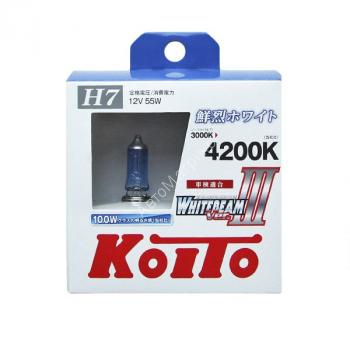 Koito P0755W Whitebeam ver.III (4200K) H7 12V 55W - 100W лампы галогенные 2 шт. Koito P0755W Whitebeam ver.III (4200K) H7 12V 55W - 100W лампы галогенные 2 шт.