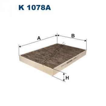 Фильтр салонный Filtron K1078A (LAK93) угольный Audi A4 (B6,B7/8E,8H), A6 (4B/C5), A6 Quattro/Allroad, Allroad I (4BH); Seat Exeo
